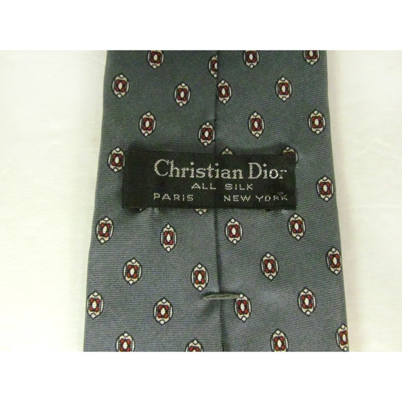 Christian Dior Men's Tie 100% Silk 58" L 3 1/4" W - Picture 3 of 3